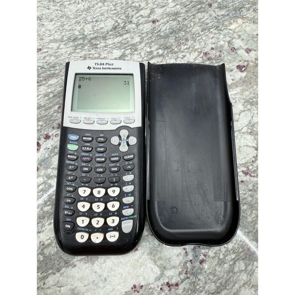 Texas Instruments TI-84 Plus Scientific Graphing Calculator TESTED WORKS